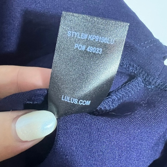 Lulus Navy Sleeveless Skater Dress + Built-in Skort • Size S • Flirty + Fun - Picture 5 of 7